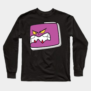 Cool Angry Sticker Long Sleeve T-Shirt